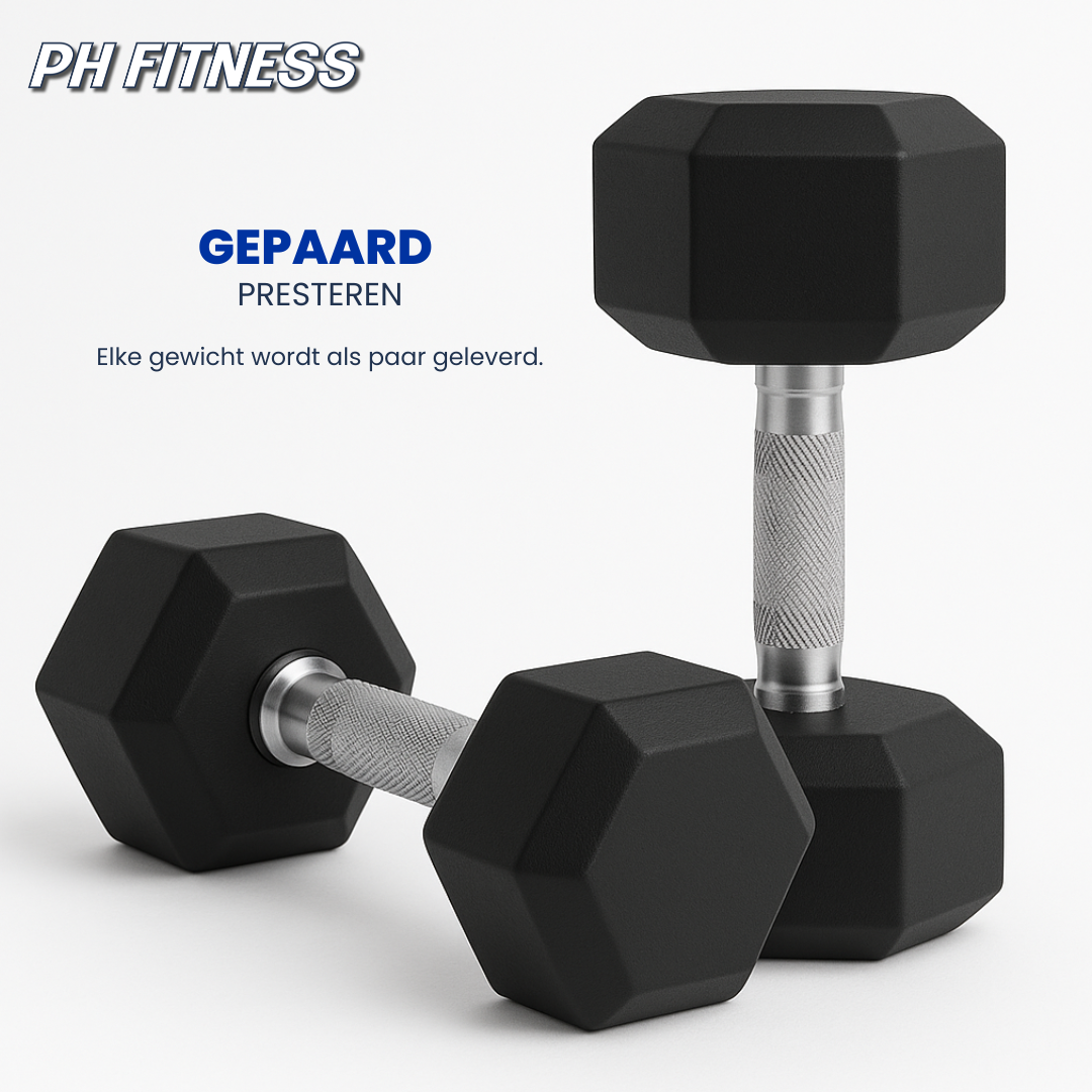 Hexa Dumbbell Sets - 2.5KG stappen