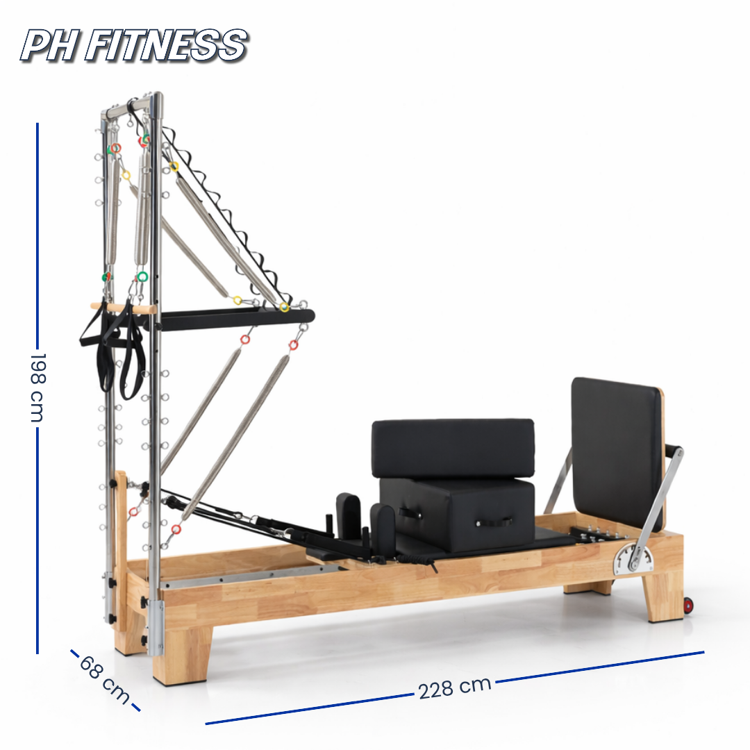 Wooden Pilates Reformer - Half Trapeze Tower