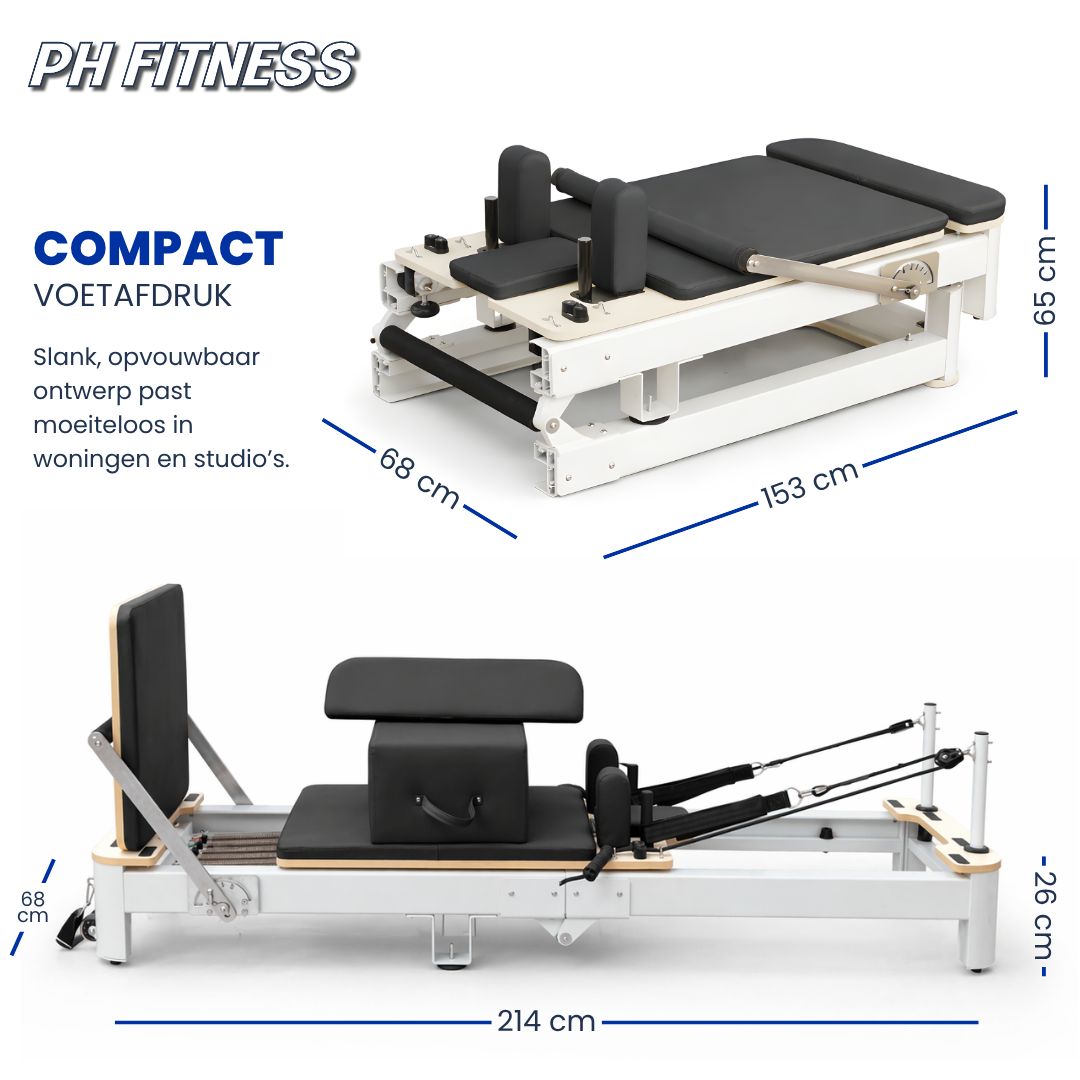 Hliníkový Pilates Reformer - skládací edice