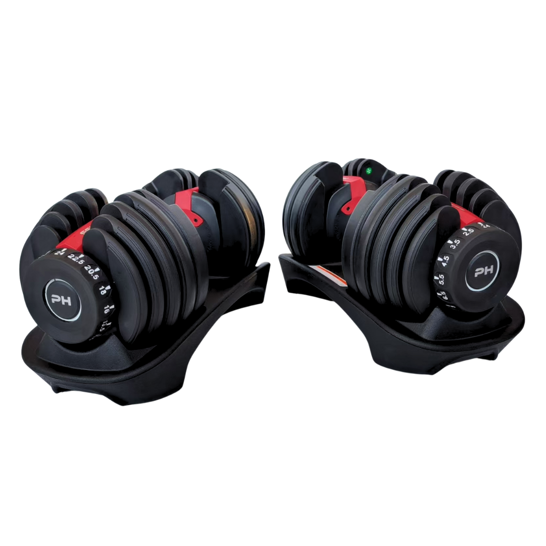 PH Fitness Verstelbare Dumbbells Set t/m 24KG | 2 STUKS |  Dumbell | Gewichten