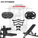 All - in - One Home Gym – 160KG Gewichtstapel – Smith Machine + Kabelsysteem – Full Body Krachtstation - PH Fitness