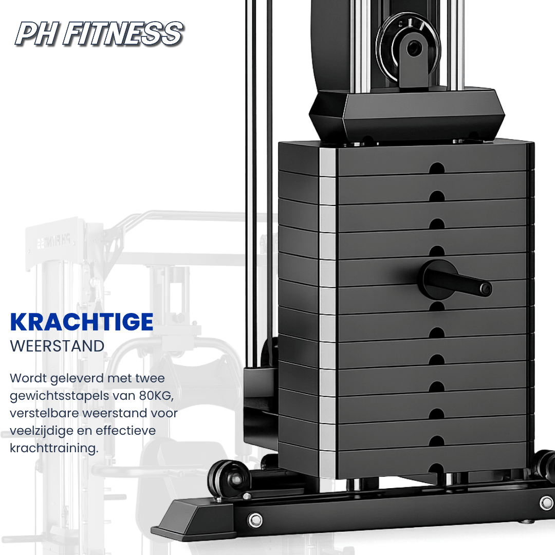 All-in-One Home Gym Power Rack - 160KG Weight Stack - Physical Sports Group B.V.