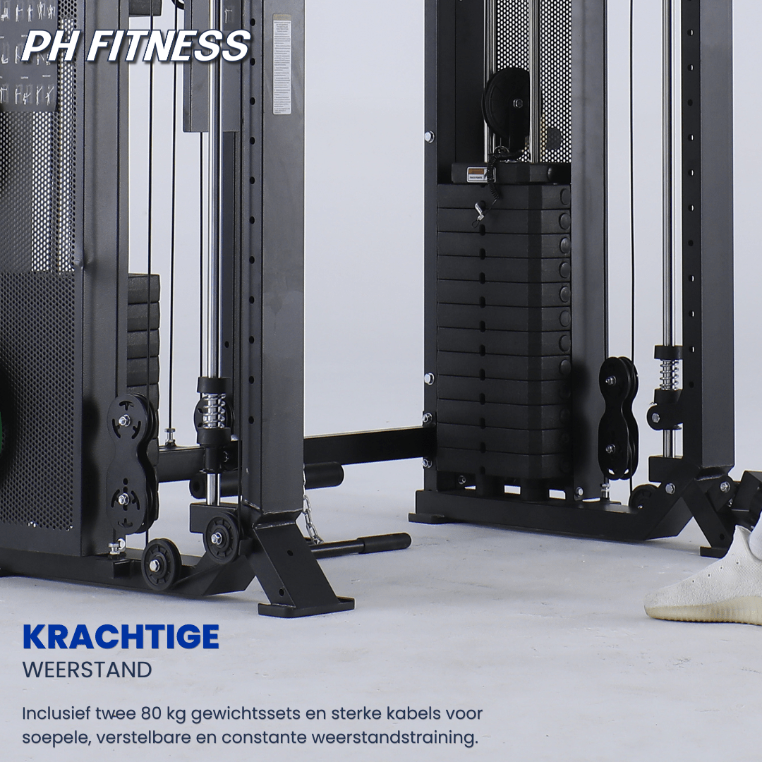 Apex Pro Rack met Jammer Arms - 160 KG Weight Stack - Physical Sports Group B.V.