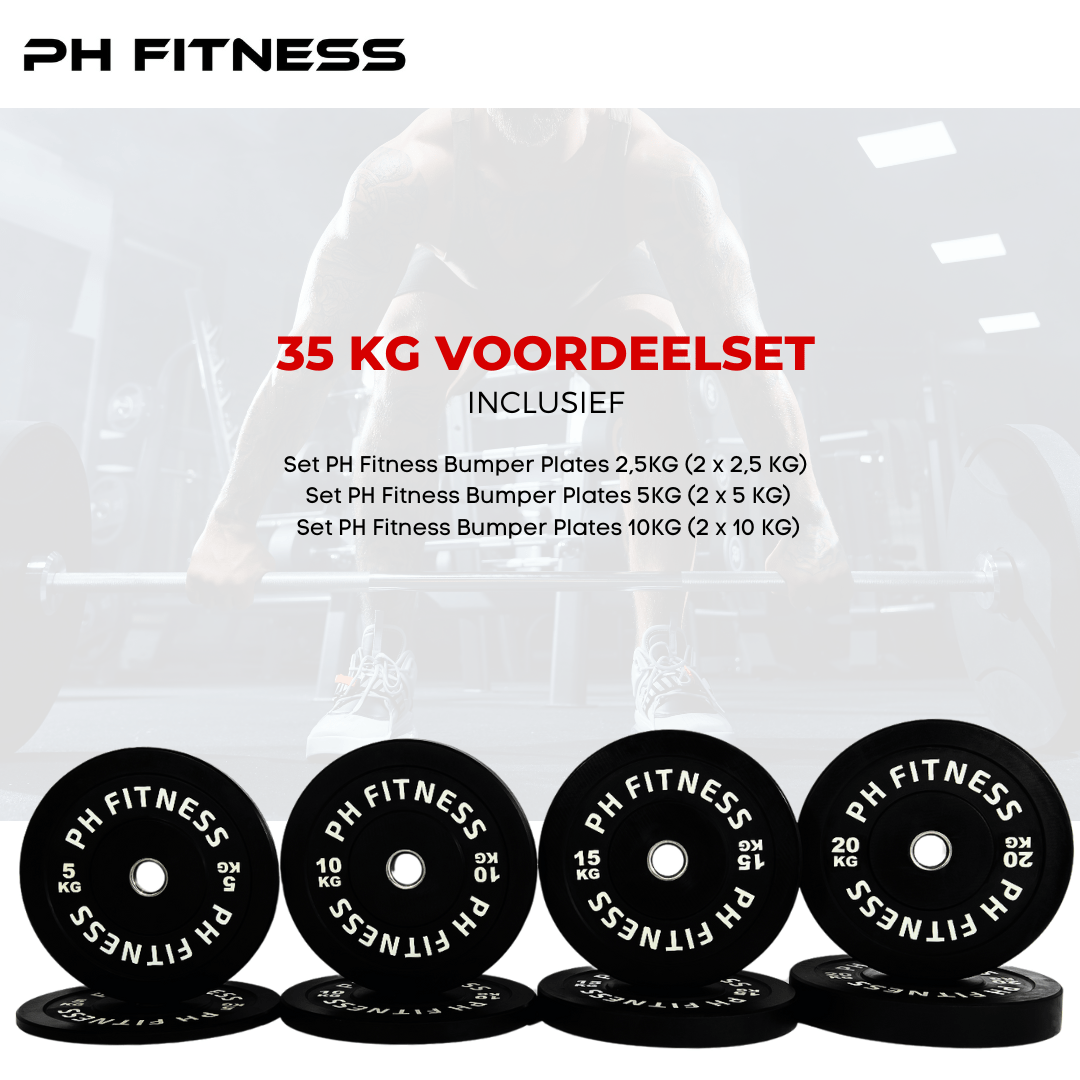 Bumper Plates PH Fitness Voordeelset - PH Fitness