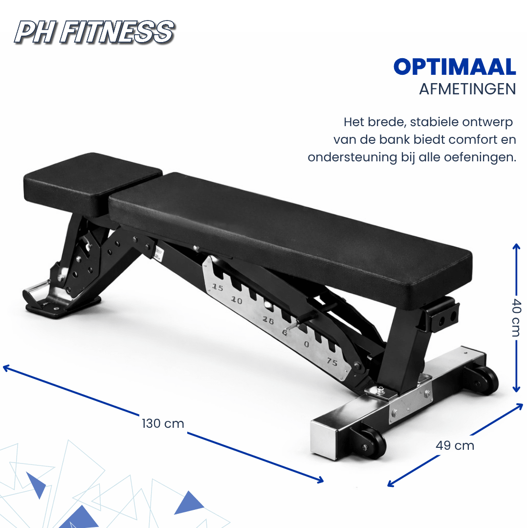 EXPERT046 Heavy Duty Adjustable Bench - Physical Sports Group B.V.