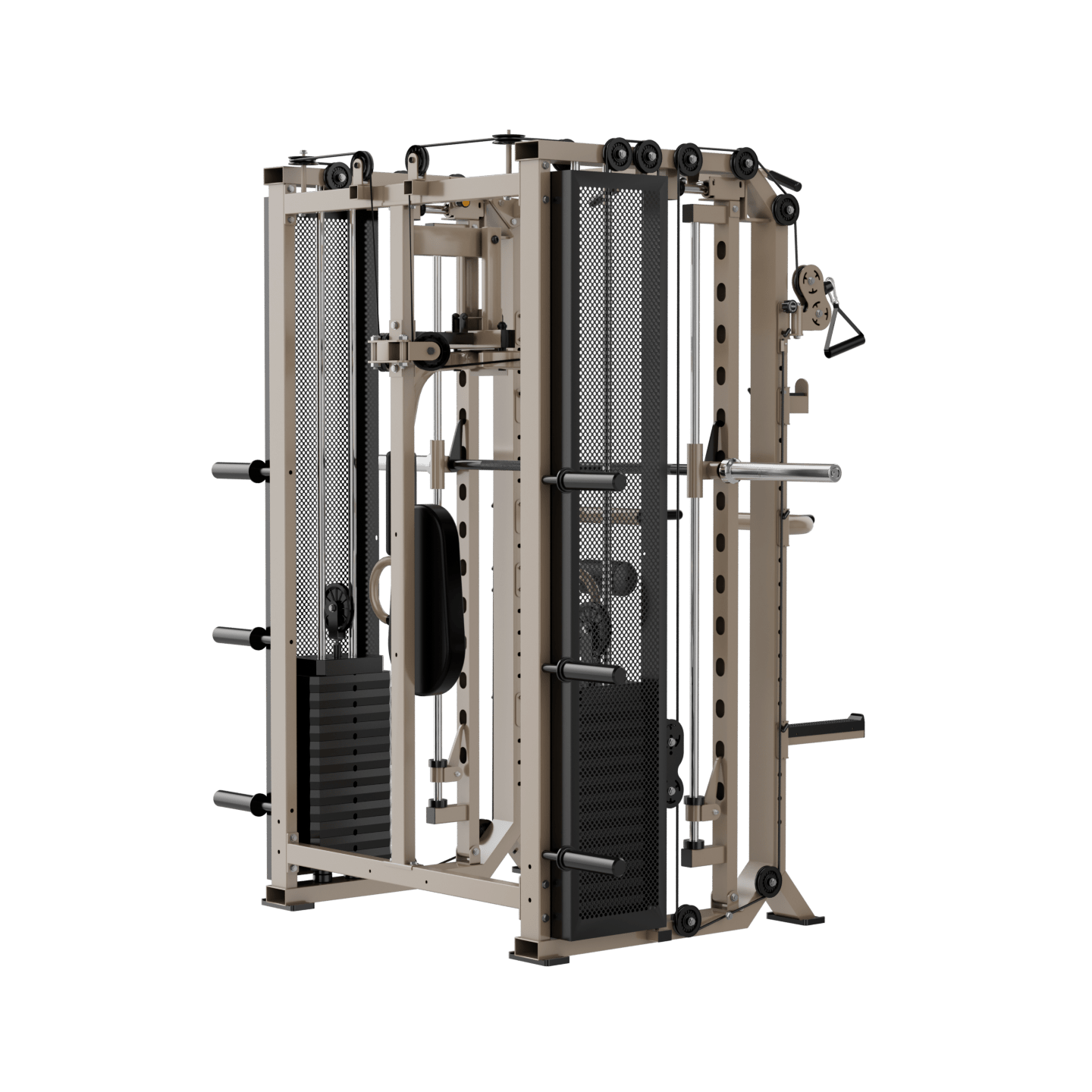 FUSION X Pro Rack – Verstelbare Smith Bar, Pec deck & Dual 80 kg Weight Stack - PH Fitness