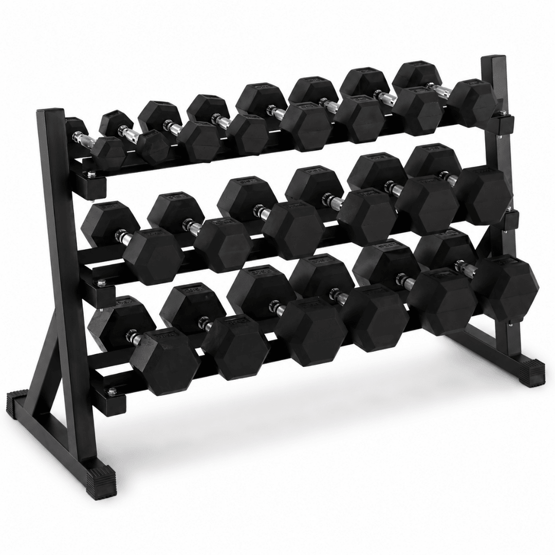 Hexa Dumbbell Set - 2 t/m 20KG met Dumbbell Rack - Physical Sports Group B.V.