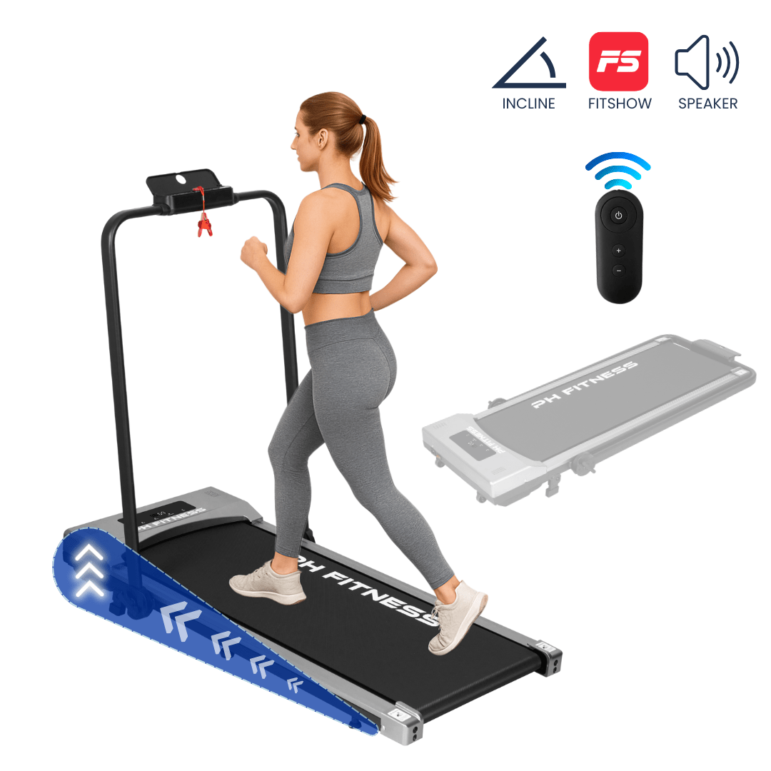 Loopband – Incline & Handmatige Helling - 12km/u – Opvouwbaar / Inklapbaar – F3A – Verkrijgbaar in 3 kleuren - PH Fitness