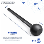 Macebell 2.5–10 kg – Massief Stalen Mace Bell voor Functionele Krachttraining, Core, Schouder Stabiliteit & Grip Training - PH Fitness