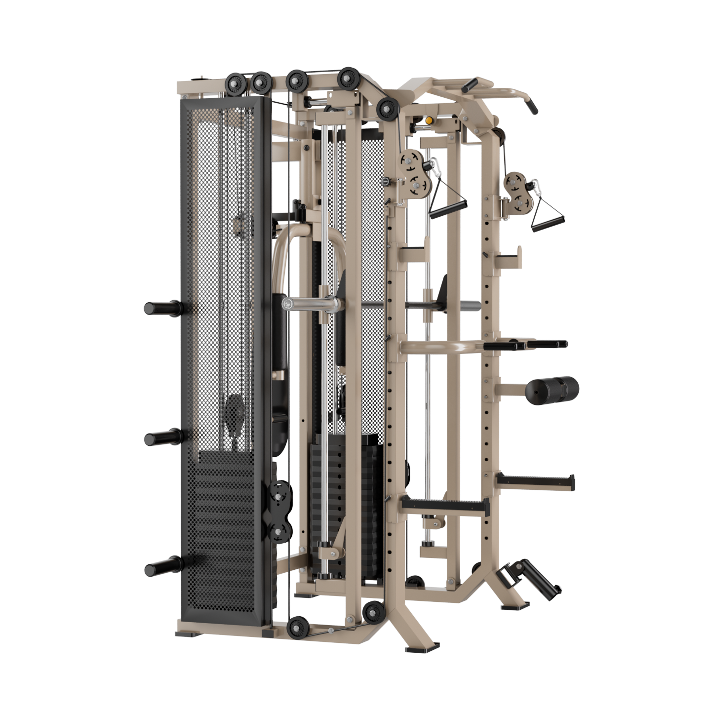 FUSION X Pro Rack – Verstelbare Smith Bar, Pec deck & Dual 80 kg Weight Stack