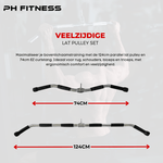Multi Attachment Grip Set Roestvrij Staal - PH Fitness
