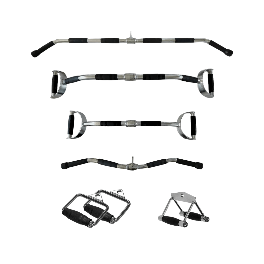 Multi Attachment Grip Set Roestvrij Staal - PH Fitness