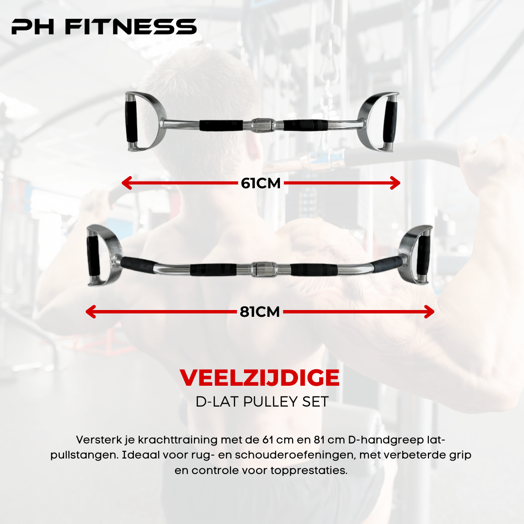 Multi Attachment Grip Set Roestvrij Staal - PH Fitness