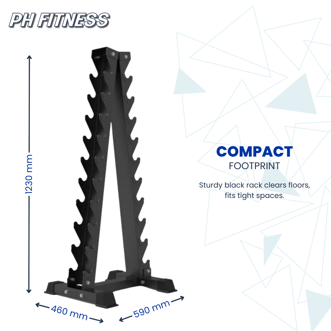 PH Fitness Hex Dumbbell Set 1 – 10 KG | Losse Set · Met Torenrek · Met Luxe Designrek - PH Fitness