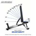 PH Fitness Verstelbare Trainingsbank – Flat & Incline - PH Fitness