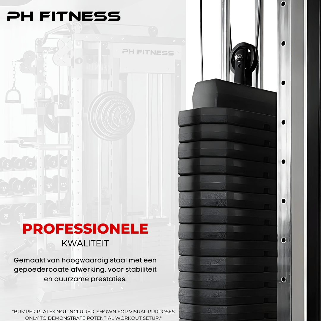 Premium Power Rack met Smith Machine en 160KG Weight Stack - PH Fitness