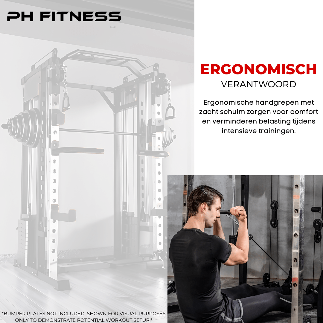 Premium Power Rack met Smith Machine en 160KG Weight Stack - PH Fitness