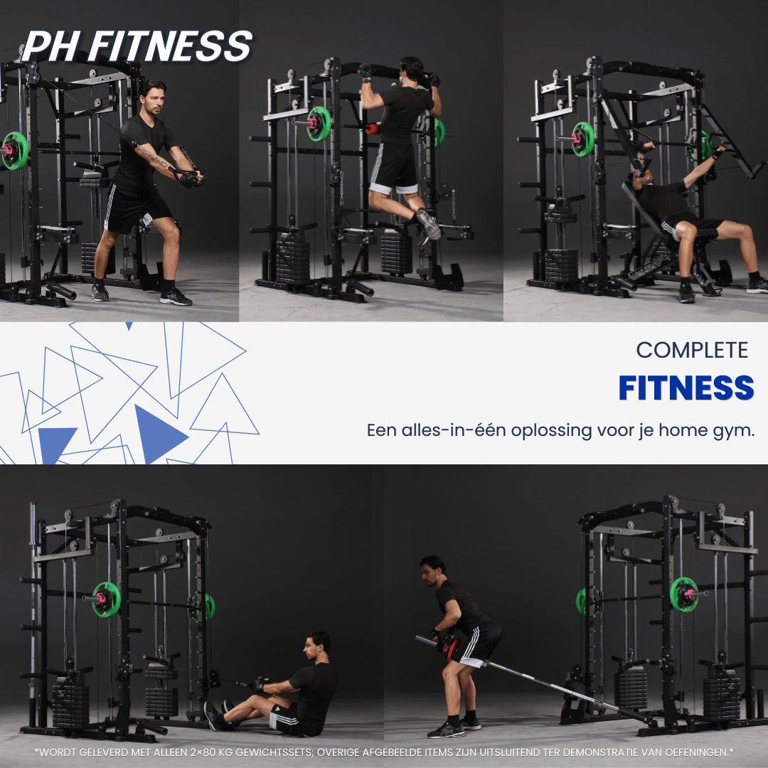 Premium Series Power Rack - 160KG Weight Stack - Physical Sports Group B.V.