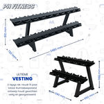 PU Dumbbell Set - 2 t/m 30KG - met Rack - Physical Sports Group B.V.