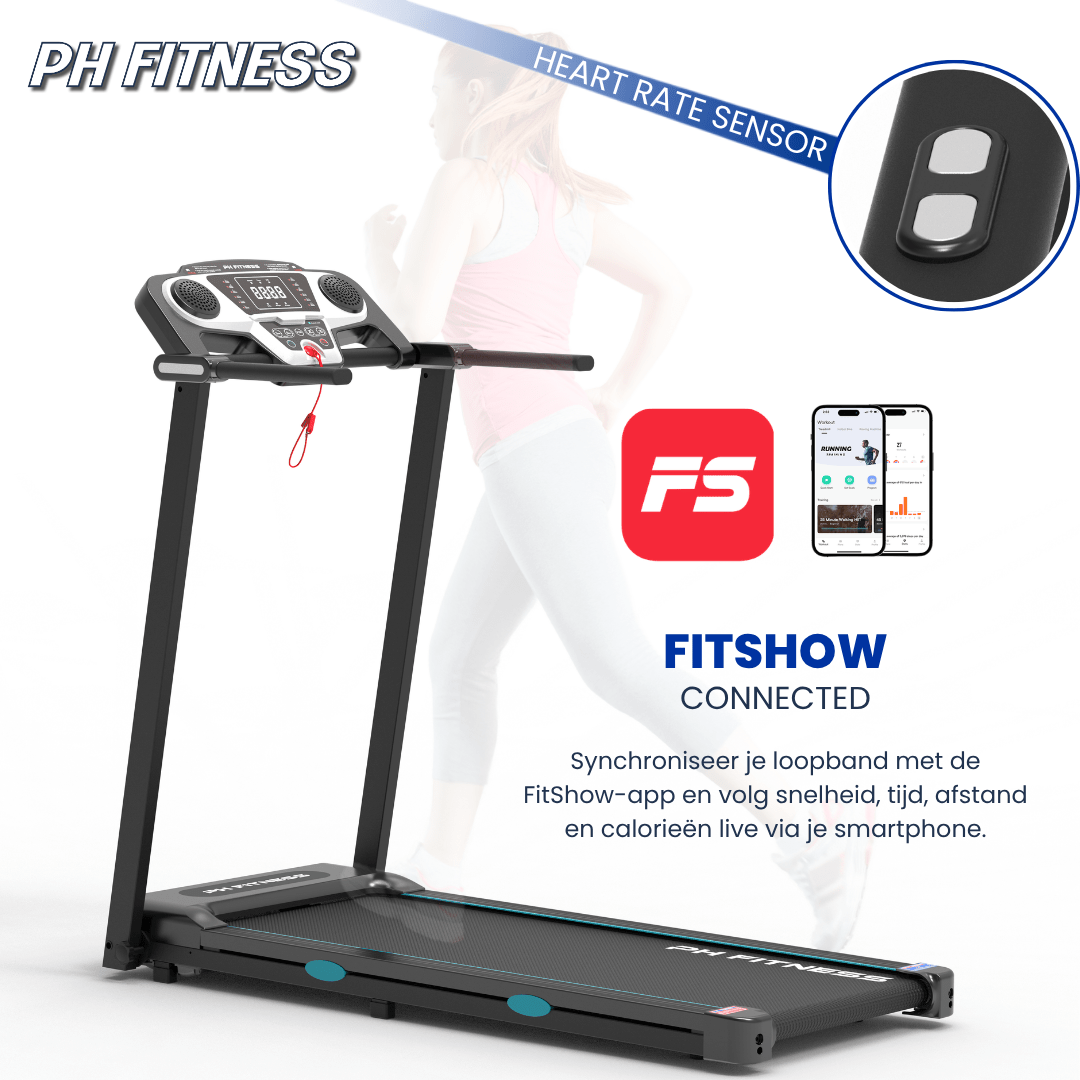 TR-800 Treadmill Foldable Edition - 12 km/u - Physical Sports Group B.V.