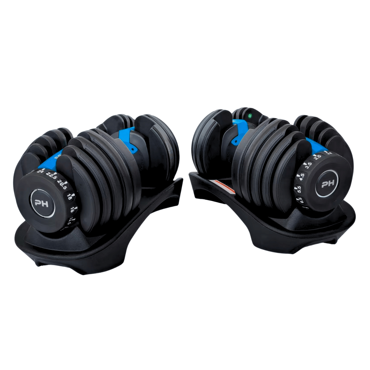 Verstelbare Dumbbells Set 24KG - Blauw - PH Fitness
