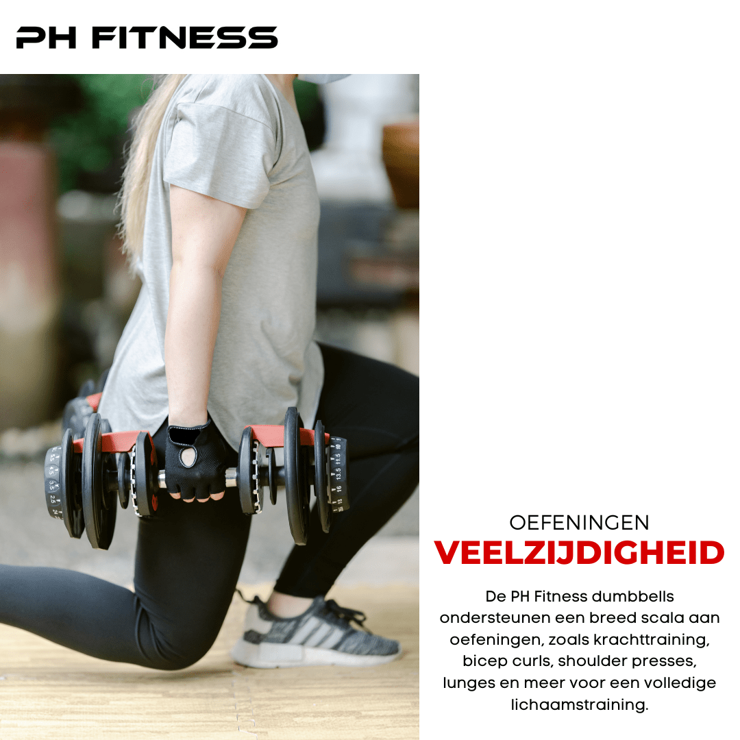 Verstelbare Dumbbells Set 24KG - PH Fitness