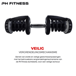 Verstelbare Dumbbells Set 40KG - PH Fitness