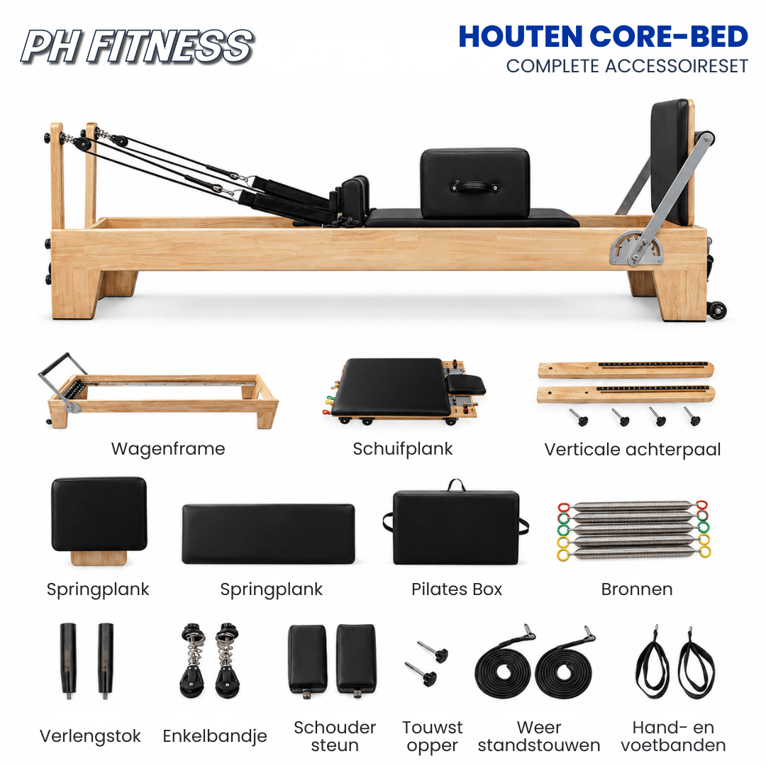 Wooden Pilates Reformer - Physical Sports Group B.V.